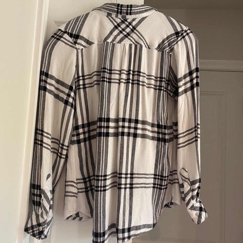 Rails Luxury Button Down “Flannel” Style Blouse - image 4